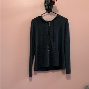 Champion full zip hoodie lightweight gray sz L